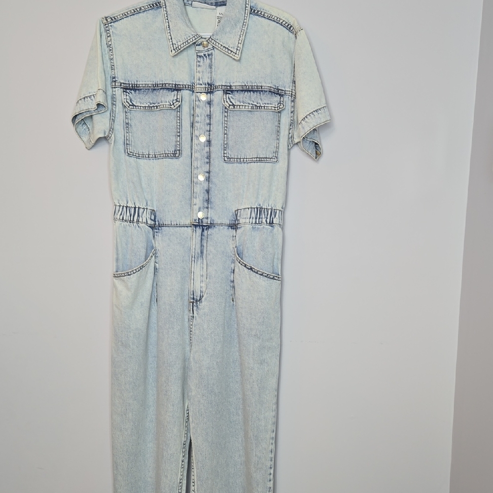 BNWT Sincerely Jules Washed Denim Jumpsuit